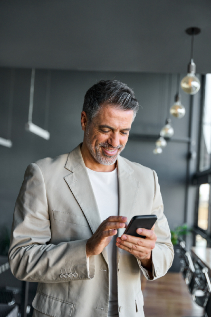 Man on his phone