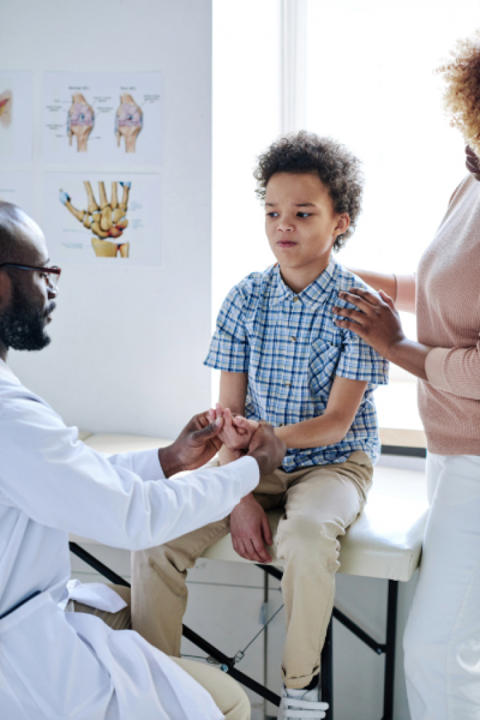 Child at doctor appointment