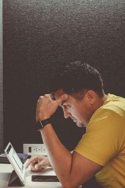 Man at computer